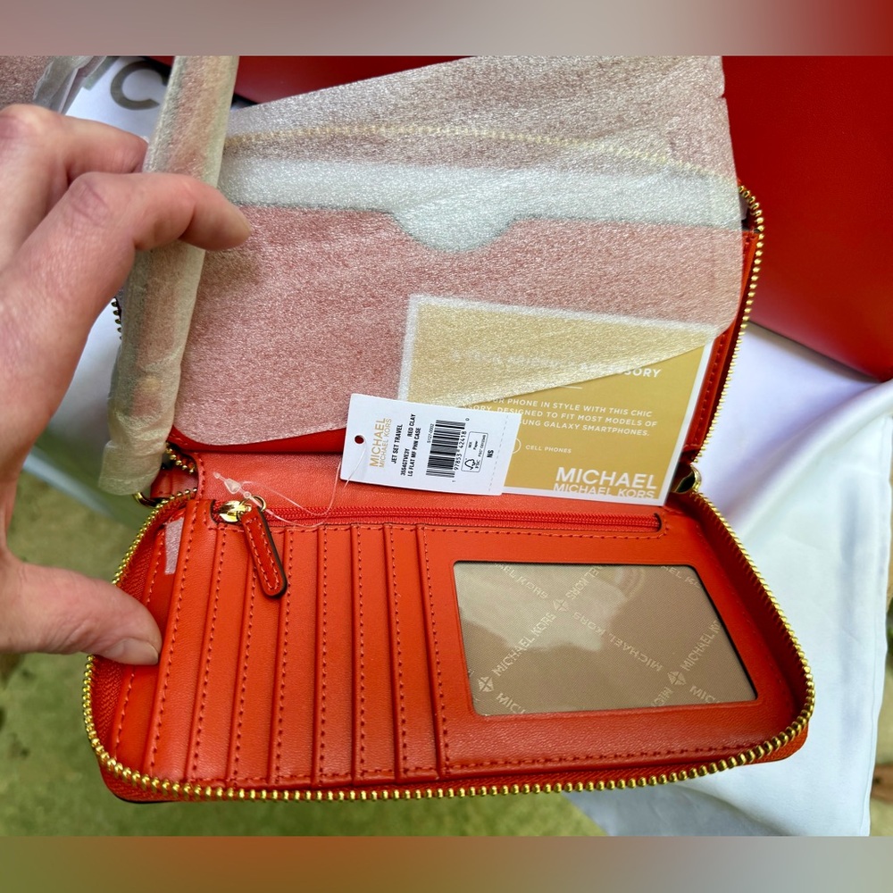 Michael Kors Bold Orange Satchel and Wallet Set - Picture 7 of 14